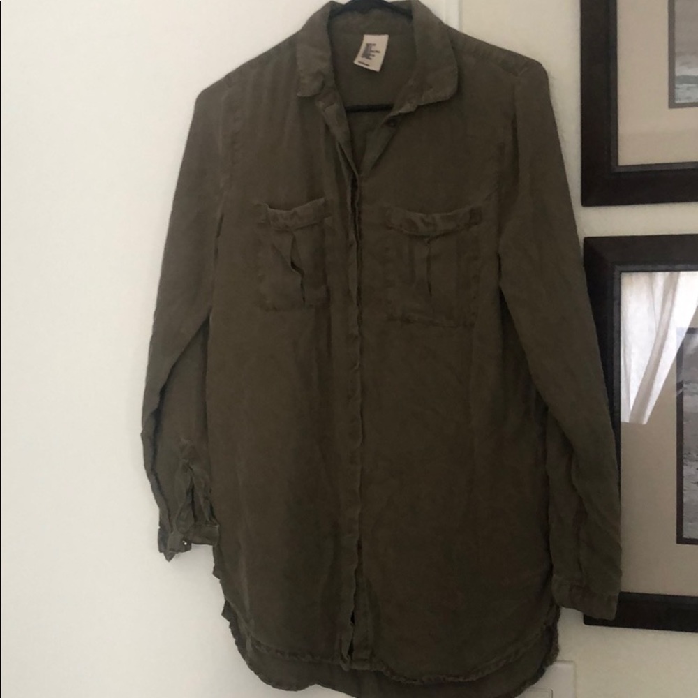 Military style button down
